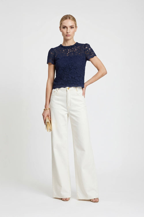 Clara High - Waisted Wide - Leg Denim - Reina Diaz