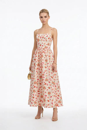 Cordelia Strap Maxi Vestido - Reina Diaz