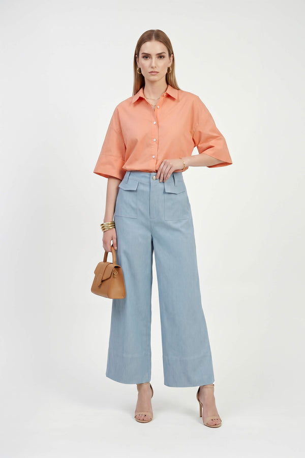 Diana Wide-Leg High-Waist Pantalón 731159 - Reina Diaz