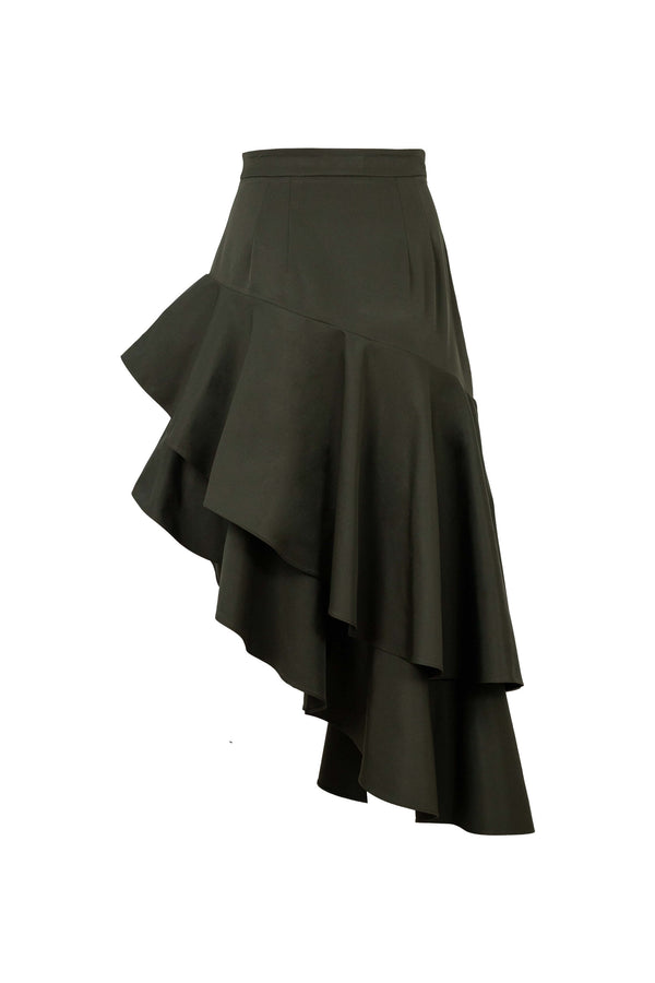 Edith Asymmetric Ruffle Falda 740971 - Reina Diaz