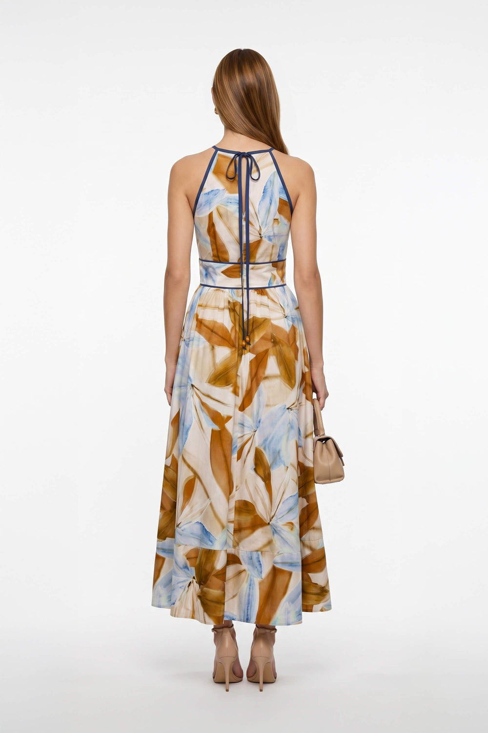 Elena Halter Neckline Maxivestido 526296 - Reina Diaz