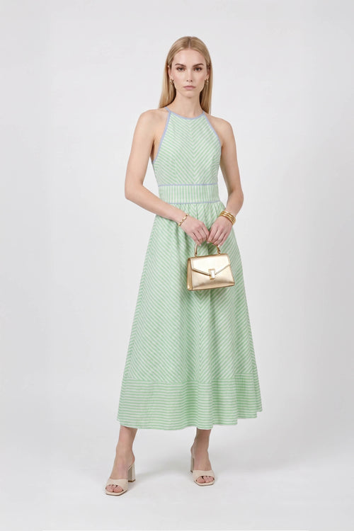 Elena Halter Neckline Maxivestido 526296 - Reina Diaz