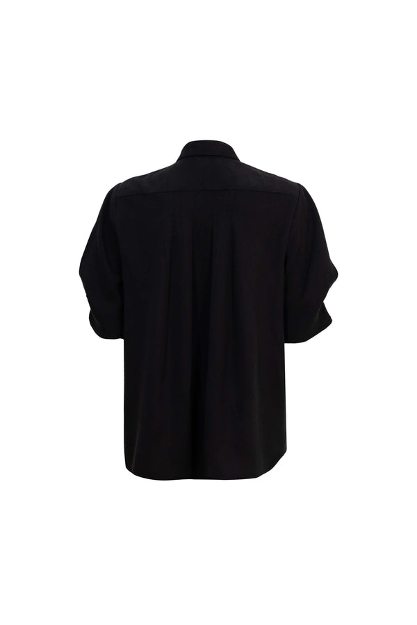 Elena Inverted-Pleat Sleeveless Blusa 554321 - Reina Diaz