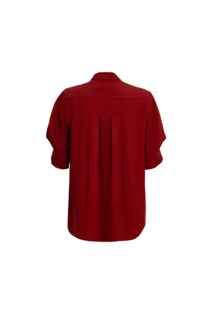 Elena Inverted-Pleat Sleeveless Blusa 554321 B - Reina Diaz