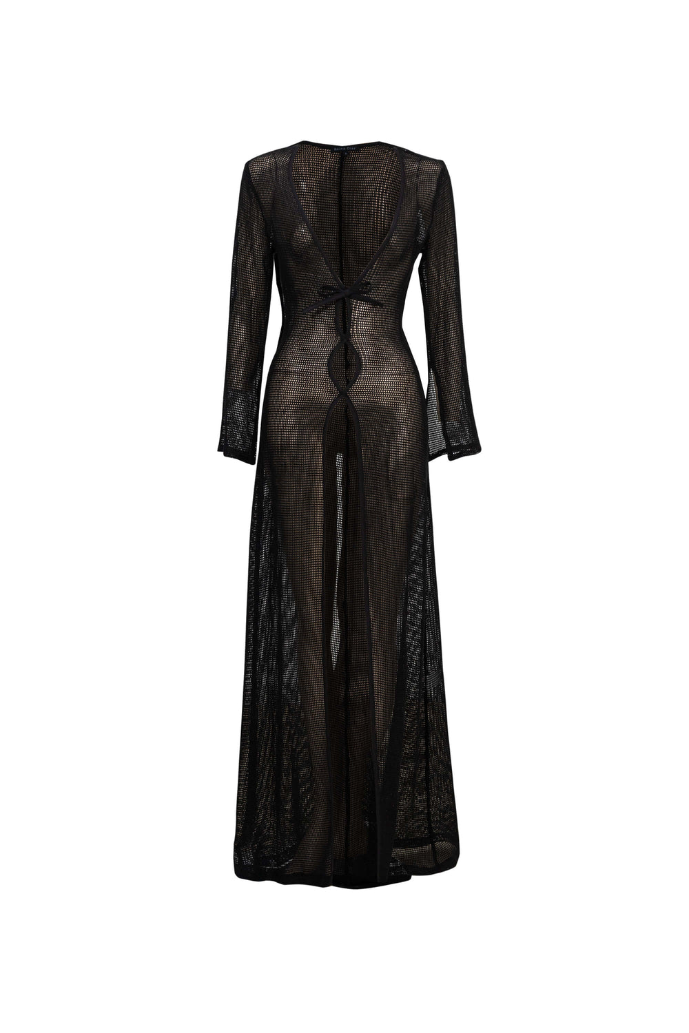 Elena Tie Front Maxi Salida Baño 570062 NEG - Reina Diaz