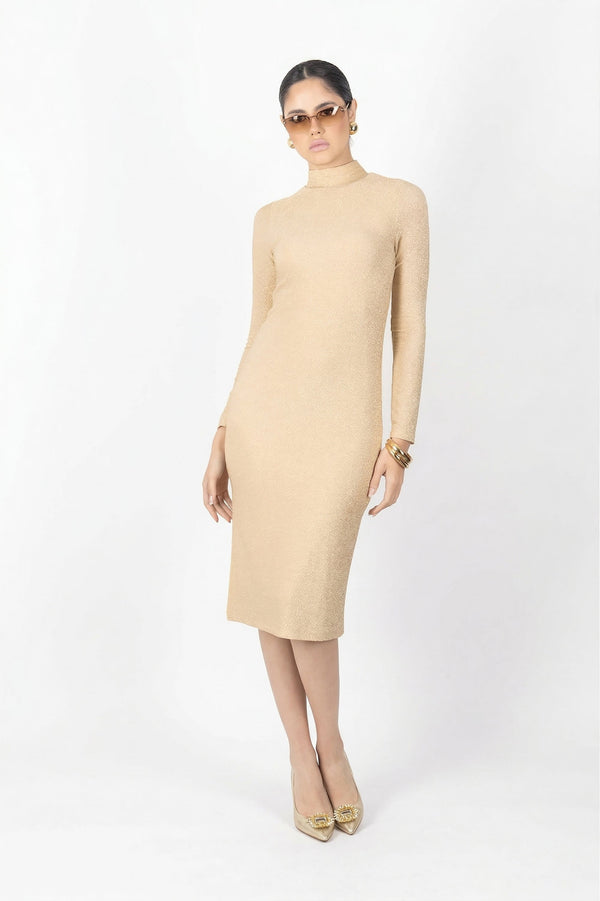 Eliza Turtleneck Midi Vestido - Reina Diaz