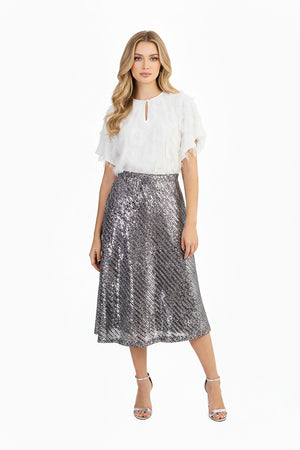 Falda - 541277 - GRI (Solo falda) - Reina Diaz