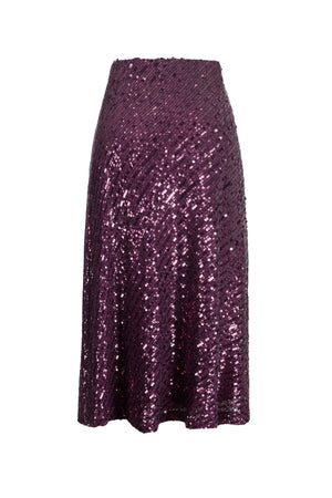 Chiara Sequin Midi Falda