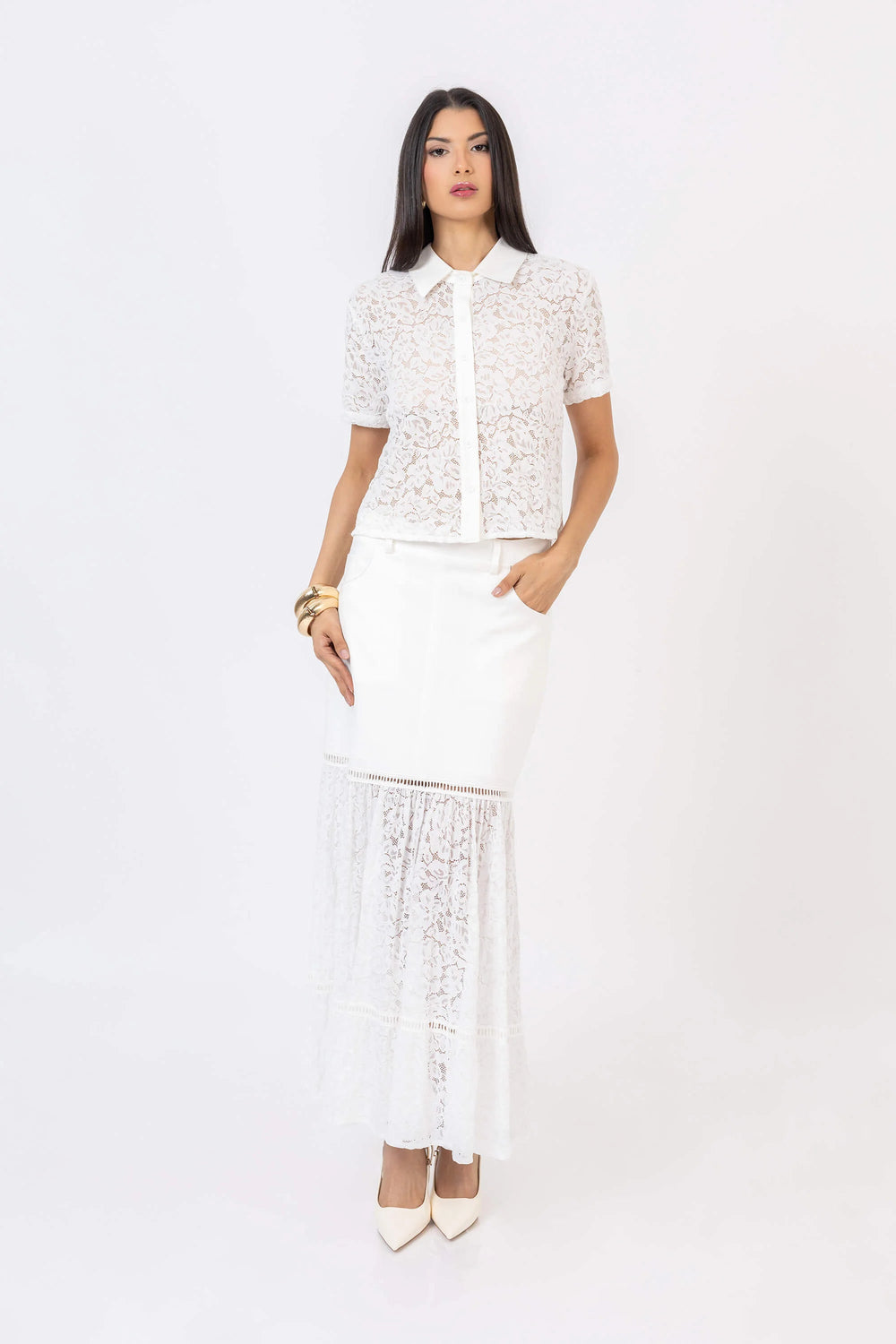 Falda - 541327 - BCO - Reina Diaz