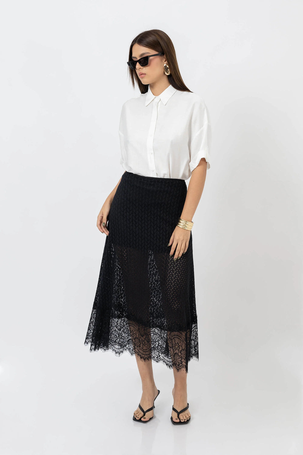 Falda - 740877 - NEG - Reina Diaz