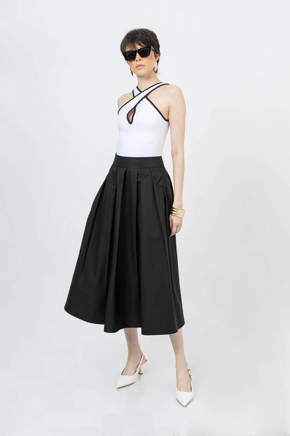 Falda - 740950 - NEG - Reina Diaz