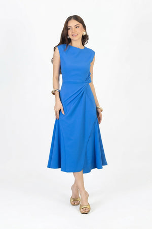 Felicity Knotted Midi Vestido - Reina Diaz