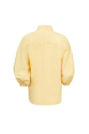 Flavia Puff Sleeve Button - Down Blusa - Reina Diaz