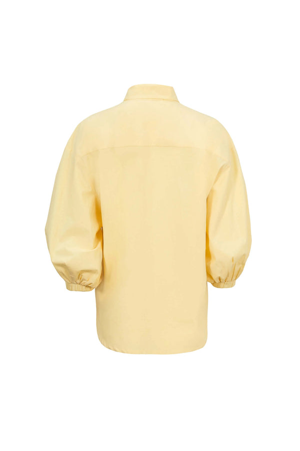 Flavia Puff Sleeve Button - Down Blusa - Reina Diaz