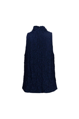 Florencia Sculptural Side - Tie Cotton Blusa - Reina Diaz