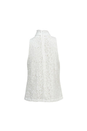 Florencia Sculptural Side - Tie Cotton Blusa - Reina Diaz