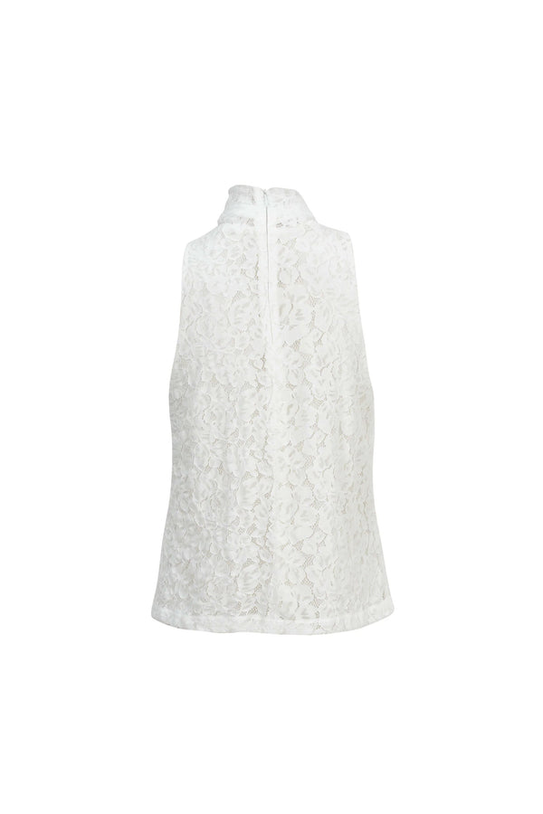 Florencia Sculptural Side - Tie Cotton Blusa - Reina Diaz