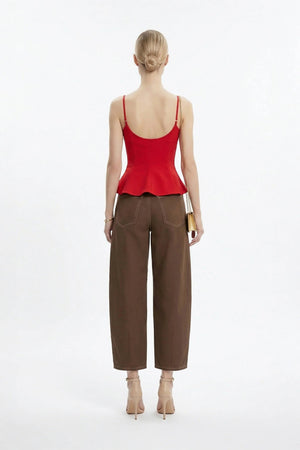 Gabriela Straight - Leg High - Waist Pantalón - Reina Diaz