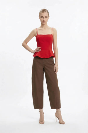 Gabriela Straight - Leg High - Waist Pantalón - Reina Diaz