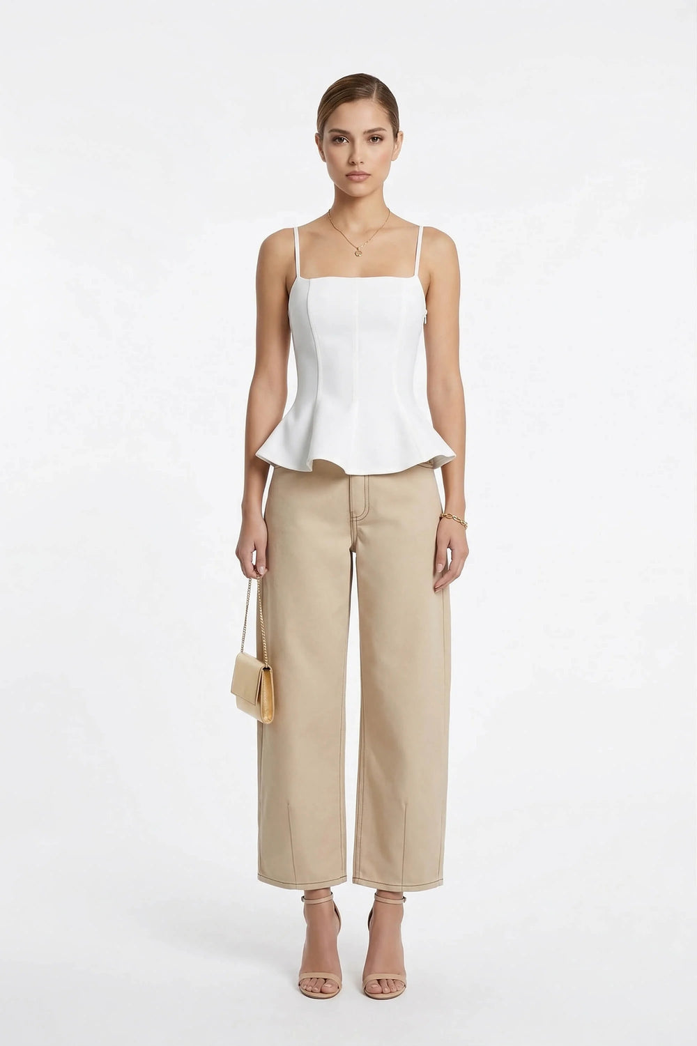 Gabriela Straight - Leg High - Waist Pantalón - Reina Diaz