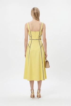 Gala Contrast Stitch Midi Dress 526285 - Reina Diaz
