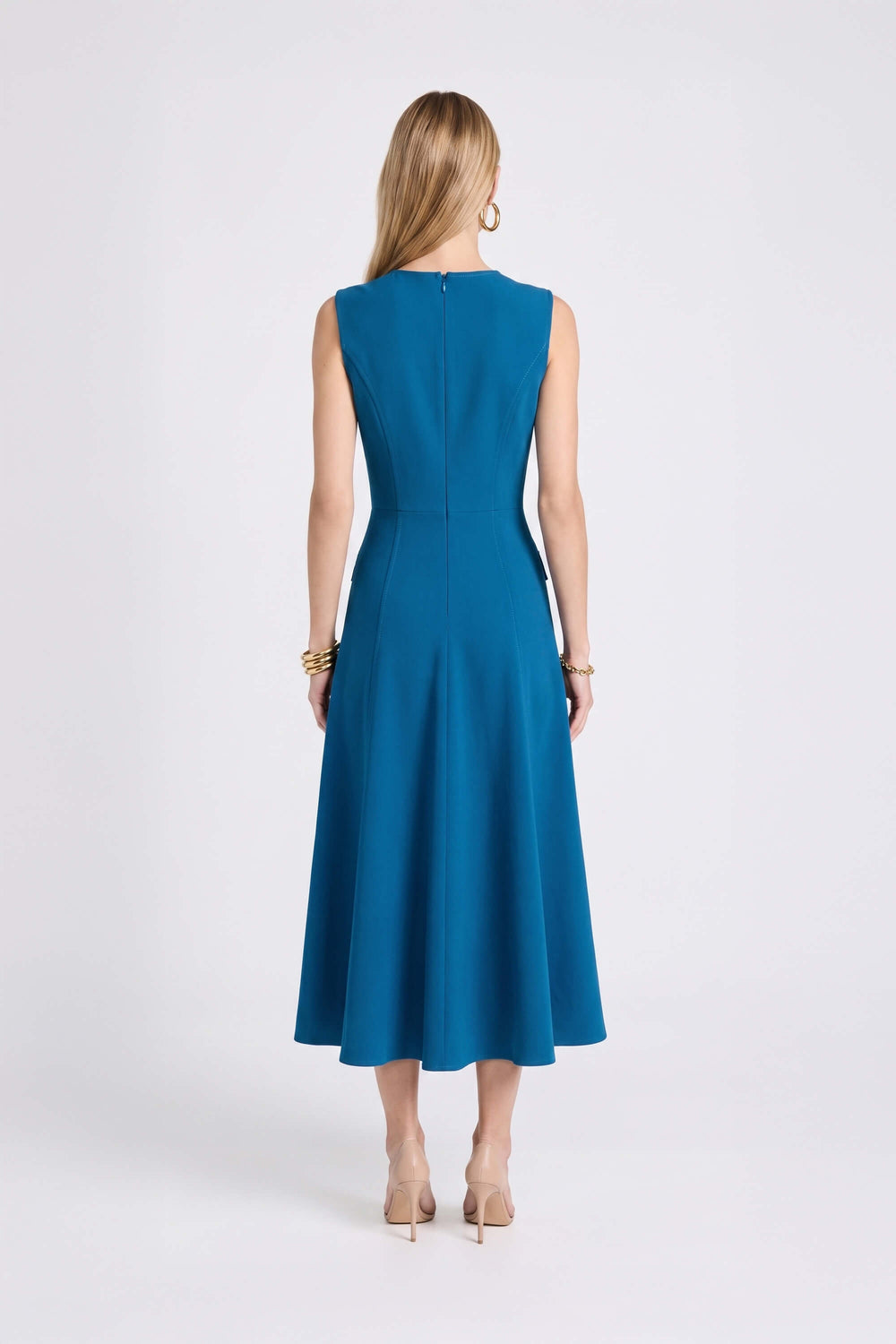 Gala Flap Pocket Midi Vestido 526304 COB - Reina Diaz