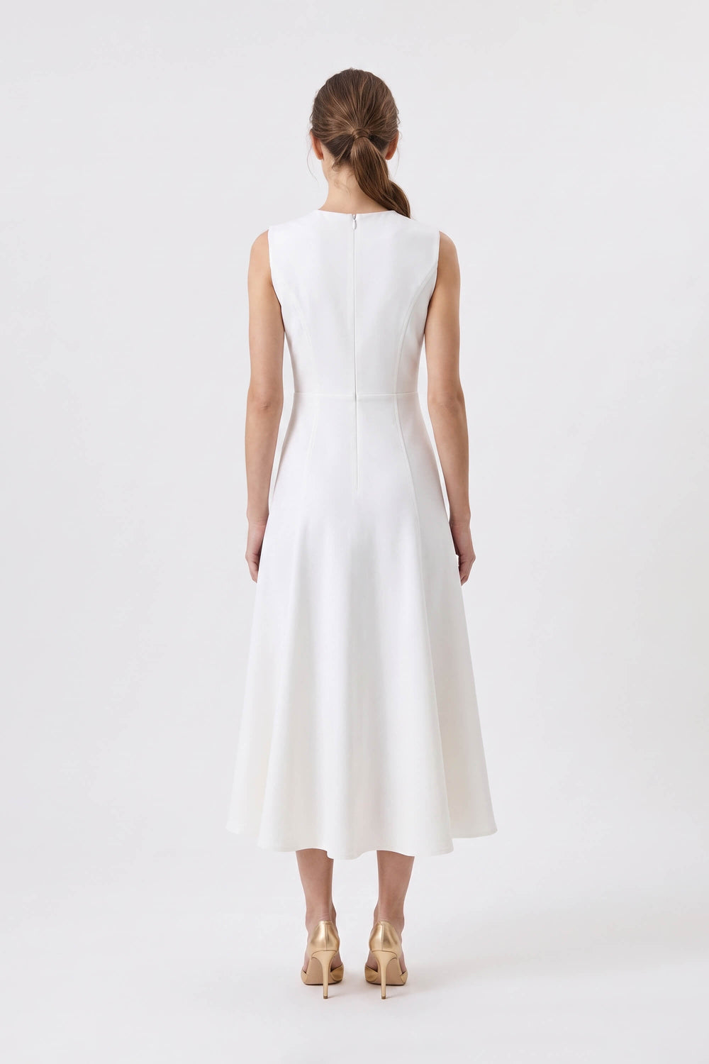 Gala Flap Pocket Midi Vestido 526304 HUE - Reina Diaz