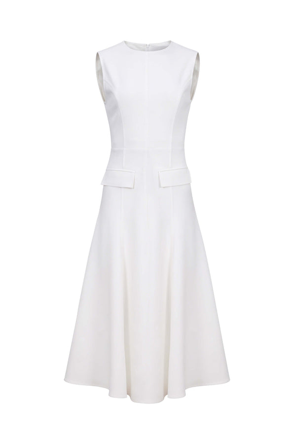 Gala Flap Pocket Midi Vestido 526304 HUE - Reina Diaz