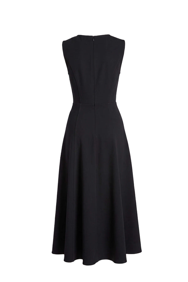 Gala Flap Pocket Midi Vestido 526304 NEG - Reina Diaz