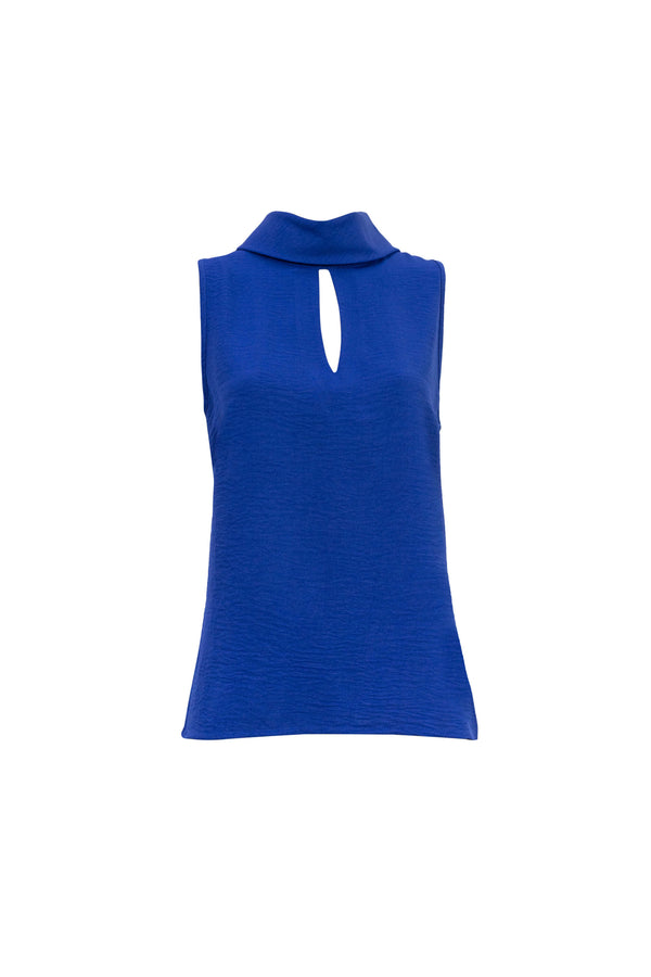 Gala High-Neck Keyhole Sleeveless Blusa 553150 REY - Reina Diaz