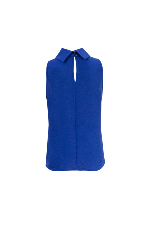 Gala High-Neck Keyhole Sleeveless Blusa 553150 REY - Reina Diaz