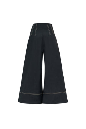 Gala Stitched High-Waist Wide-Leg Pants 731142 NEG - Reina Diaz