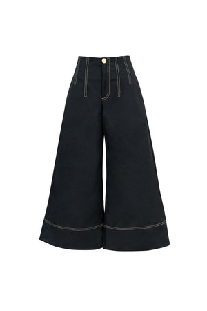 Gala Stitched High-Waist Wide-Leg Pants 731142 NEG - Reina Diaz