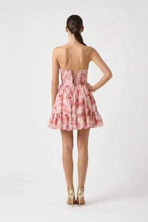 Gala Strapless Sweetheart Vestido Corto - Reina Diaz