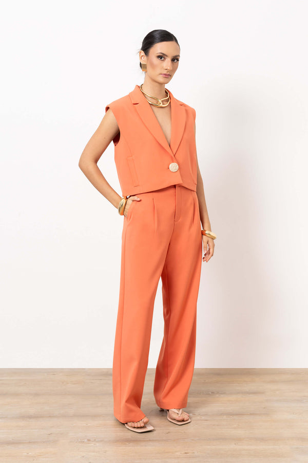 Gianna Cropped Chaleco - Reina Diaz