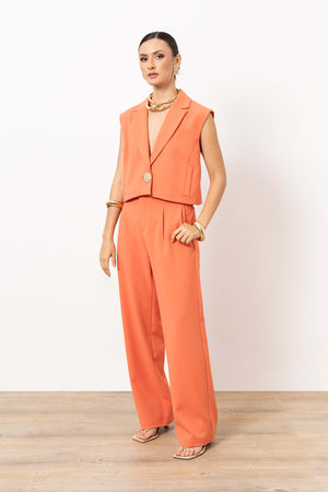 Gianna Cropped Chaleco - Reina Diaz