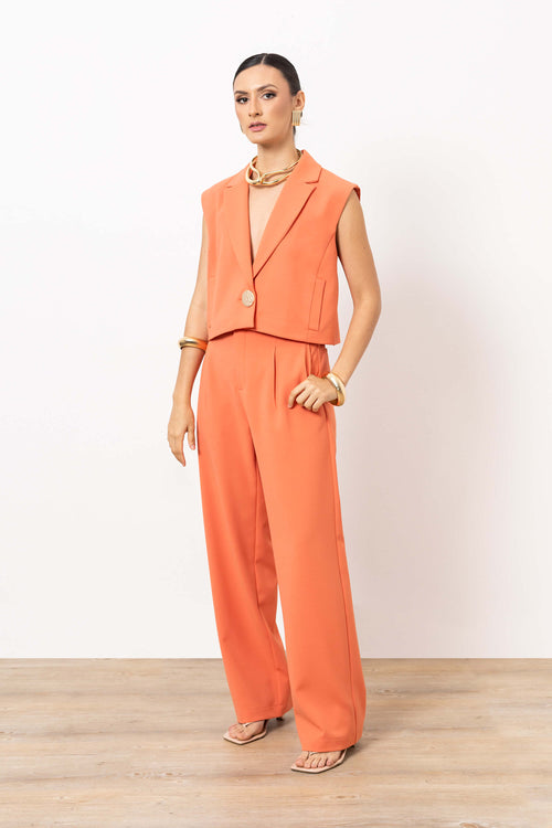 Gianna Cropped Chaleco - Reina Diaz