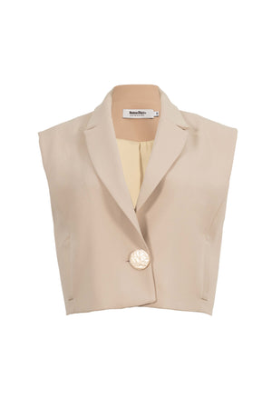 Gianna Cropped Chaleco - Reina Diaz