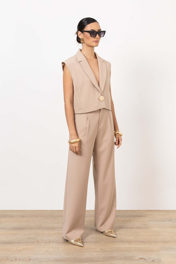 Gianna Cropped Chaleco - Reina Diaz