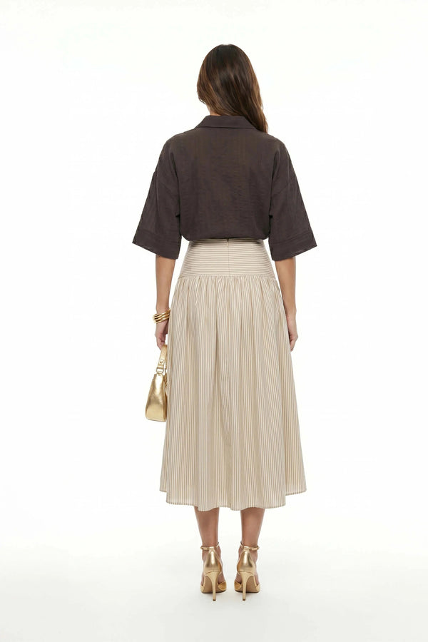 Ginebra Relaxed Tencel - Blend Texture Blusa - Reina Diaz