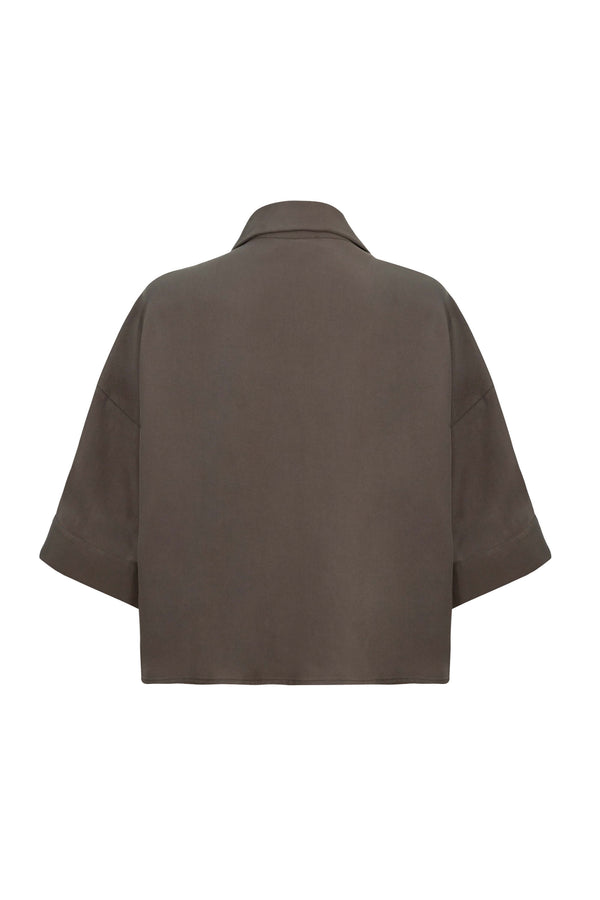 Ginebra Relaxed Tencel - Blend Texture Blusa - Reina Diaz