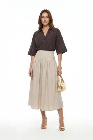 Ginebra Relaxed Tencel - Blend Texture Blusa - Reina Diaz