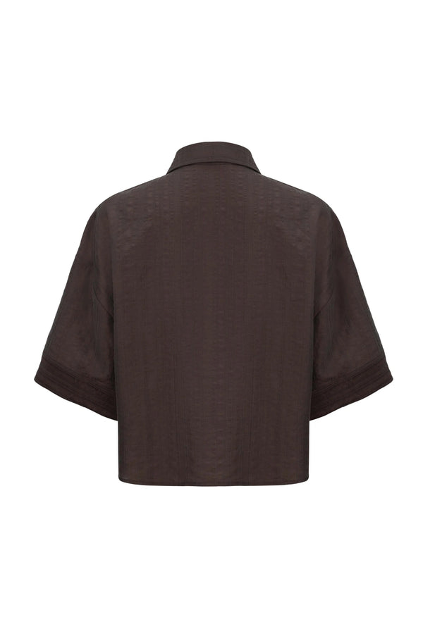 Ginebra Relaxed Tencel - Blend Texture Blusa - Reina Diaz