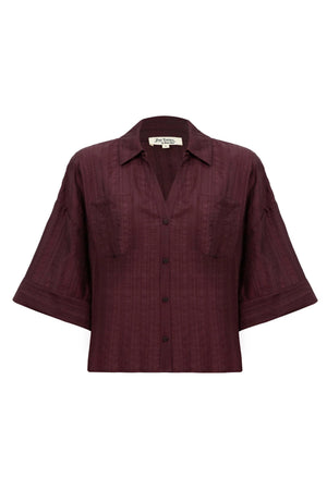 Ginebra Relaxed Tencel - Blend Texture Blusa - Reina Diaz