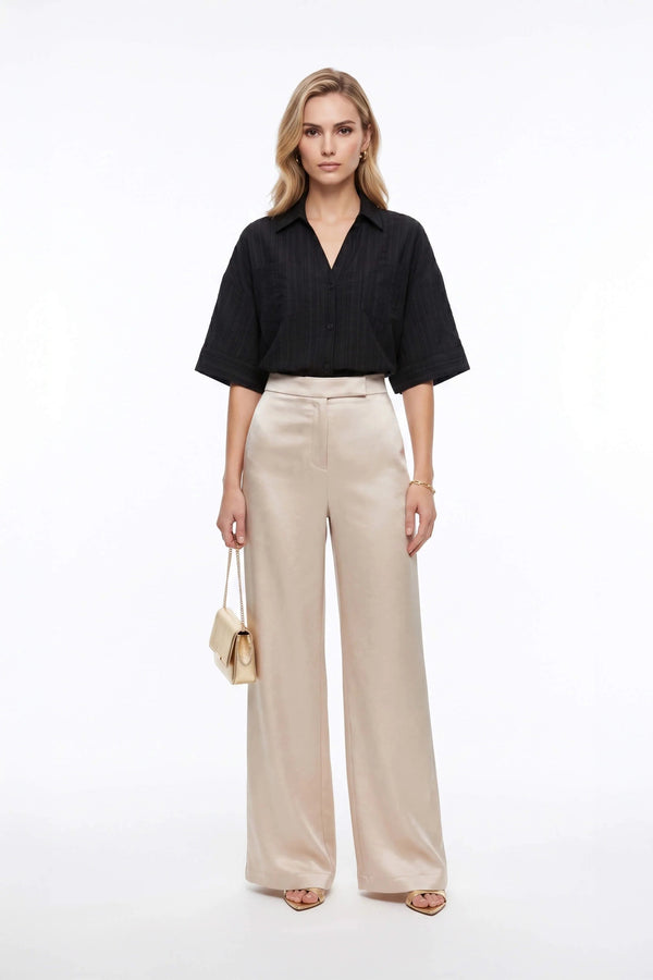 Ginebra Relaxed Tencel - Blend Texture Blusa - Reina Diaz