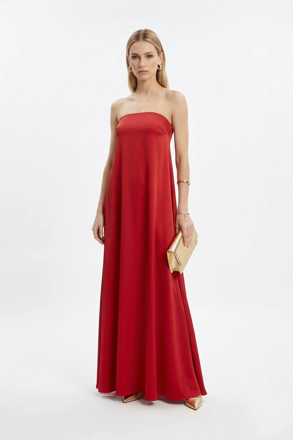 Giorgia Strapless Maxi Vestido - Reina Diaz