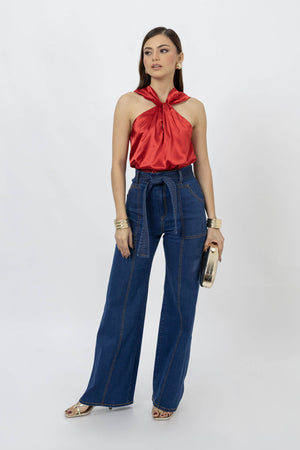 Hada Twisted Halter Top - Reina Diaz