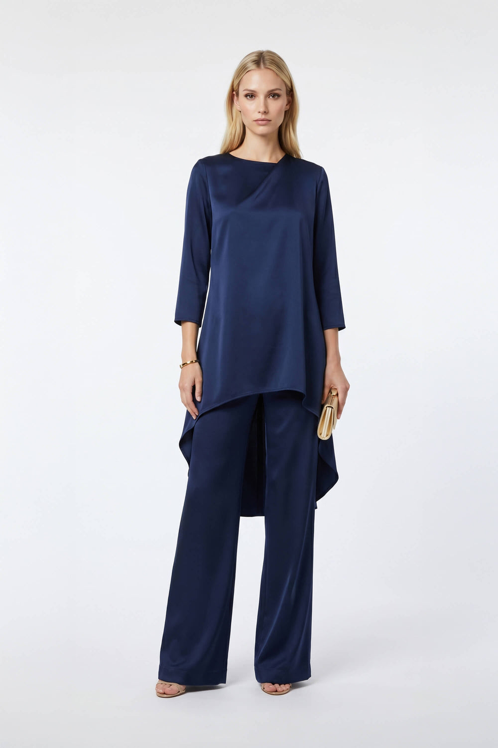 Hanna Wide - Leg Tailored Pantalón - Reina Diaz