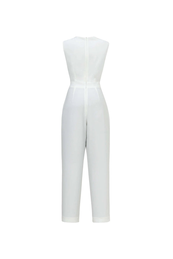 Ibiza Knotted Waist Tech Pantsuit - Reina Diaz