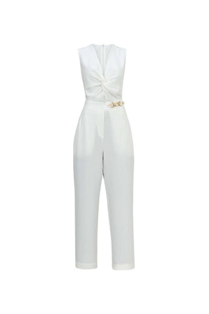 Ibiza Knotted Waist Tech Pantsuit - Reina Diaz